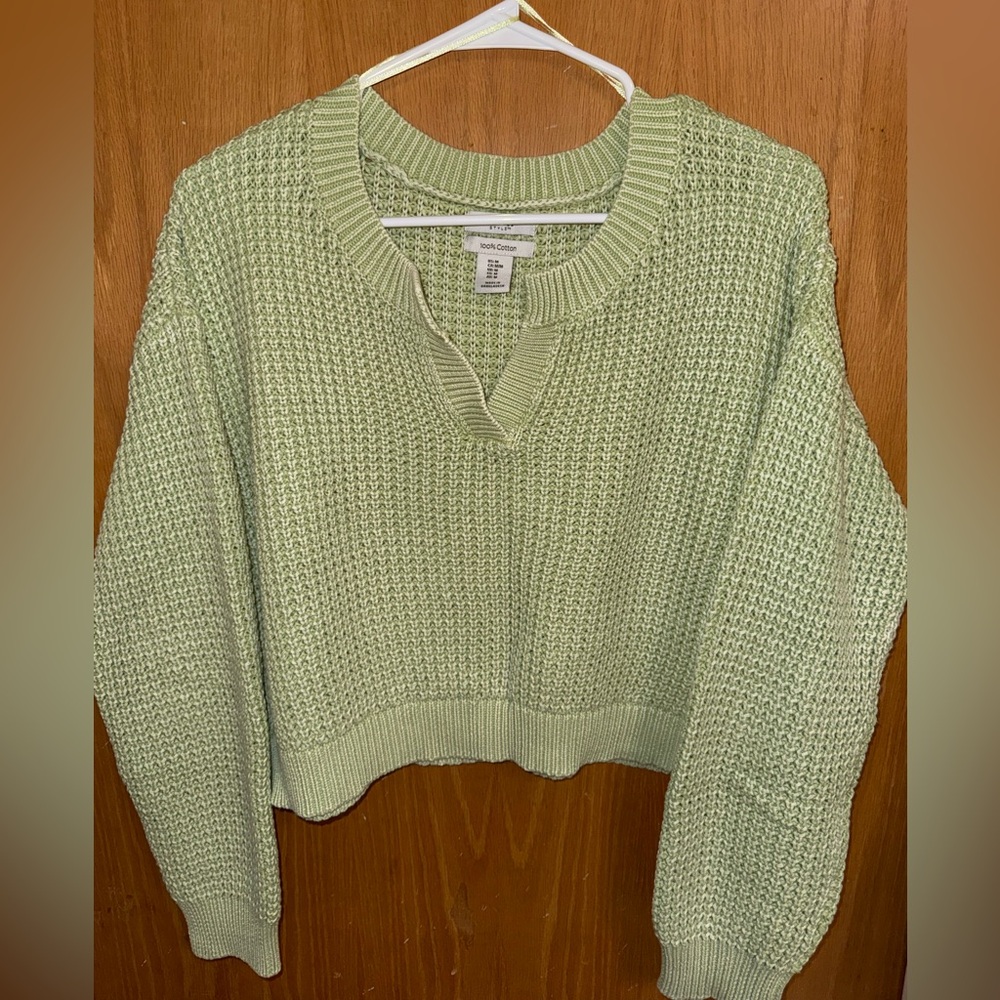 ⚜️Haute Hippie Mint Green Knit Sweater